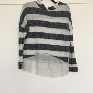 Black and white sweater